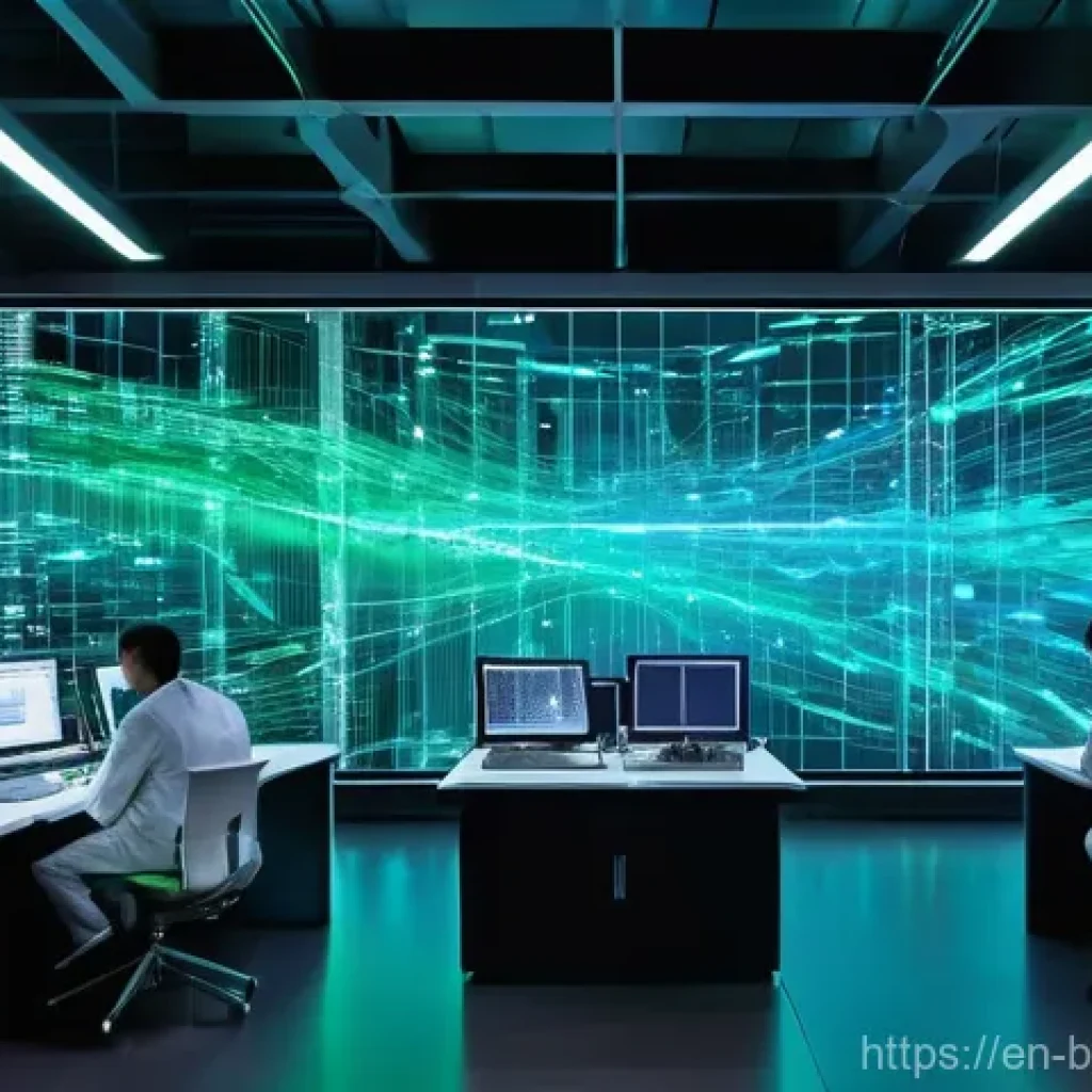 기계학습 기반 유전자 분석 - **Prompt: The Intelligent Decoding of Life's Blueprint**
    A futuristic, high-tech laboratory fill...