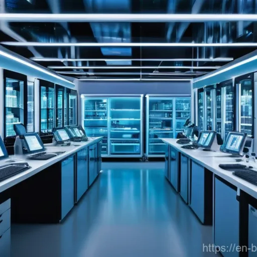 유전자 기반 치료 - **Precision Gene Editing in a Futuristic Lab**
    "A highly detailed, ultra-realistic image depicti...