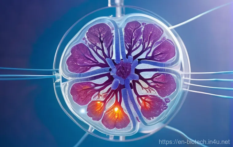 오가노이드 기술 - **"A high-tech laboratory scene depicting the application of organoids for personalized medicine. In...